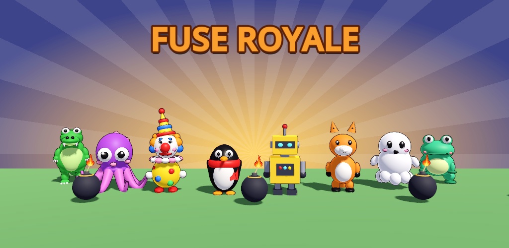 Os oito bonecos do Fuse Royale com bombas acesas